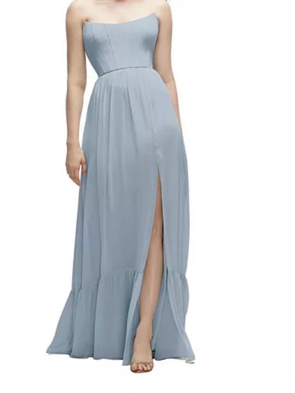 Dessy Collection Light Blue Formal Dress